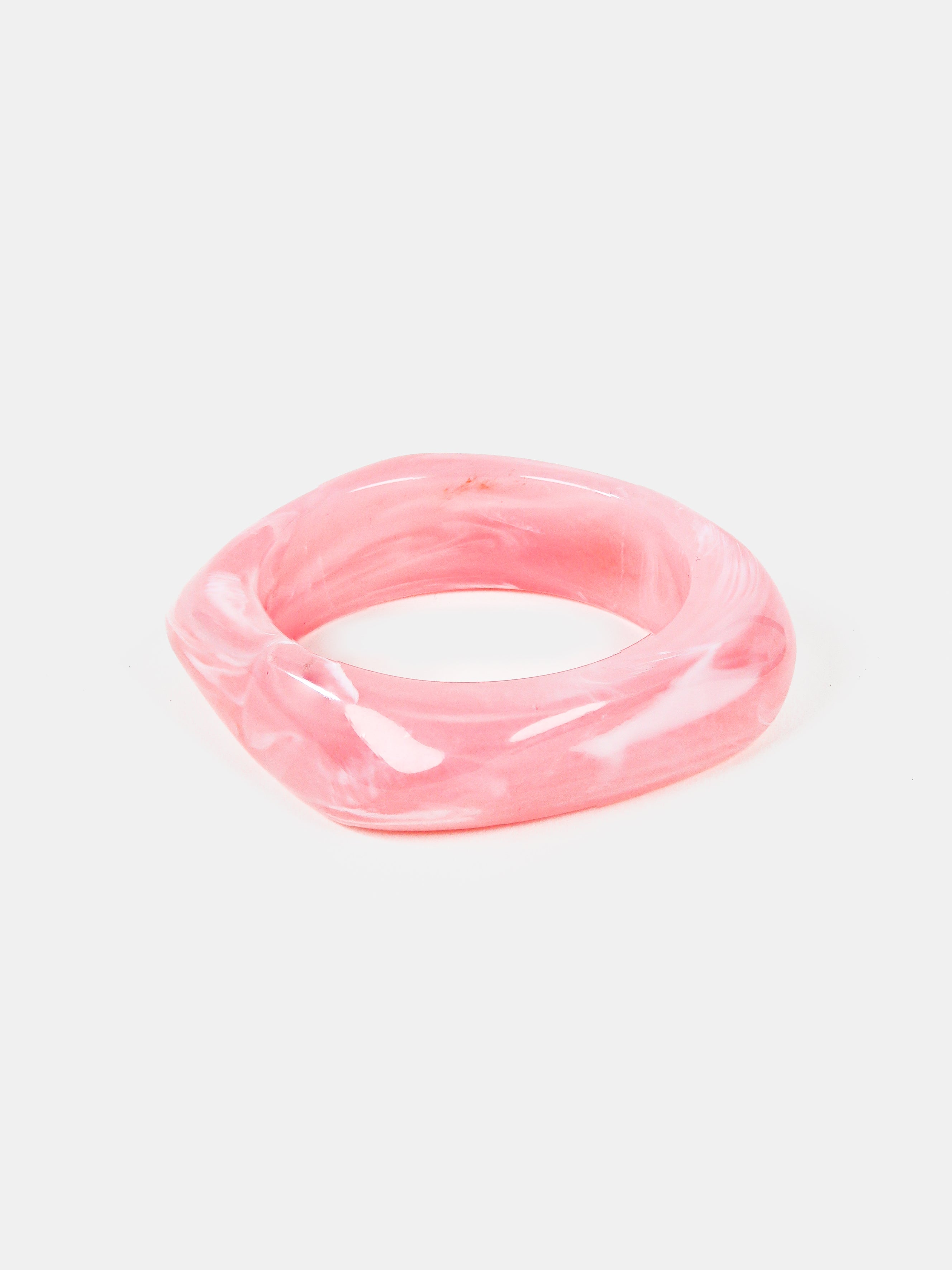 Lara Angular Bangle - Pink