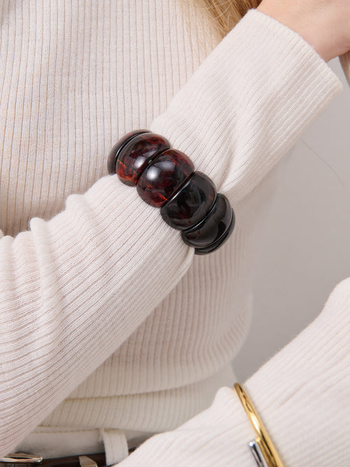 Adele Beaded Resin Bangle