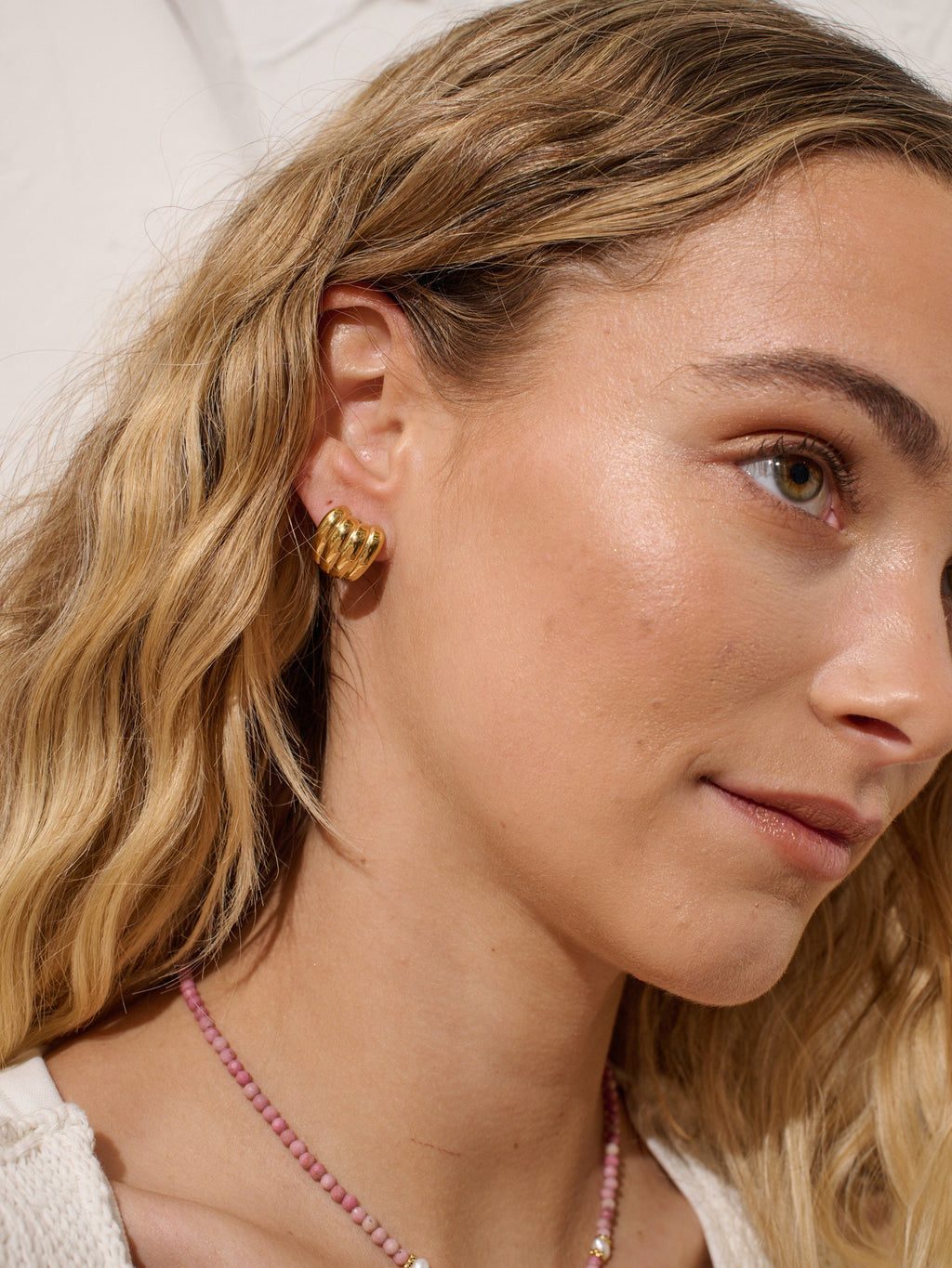 Mini Carmel Puff Earrings