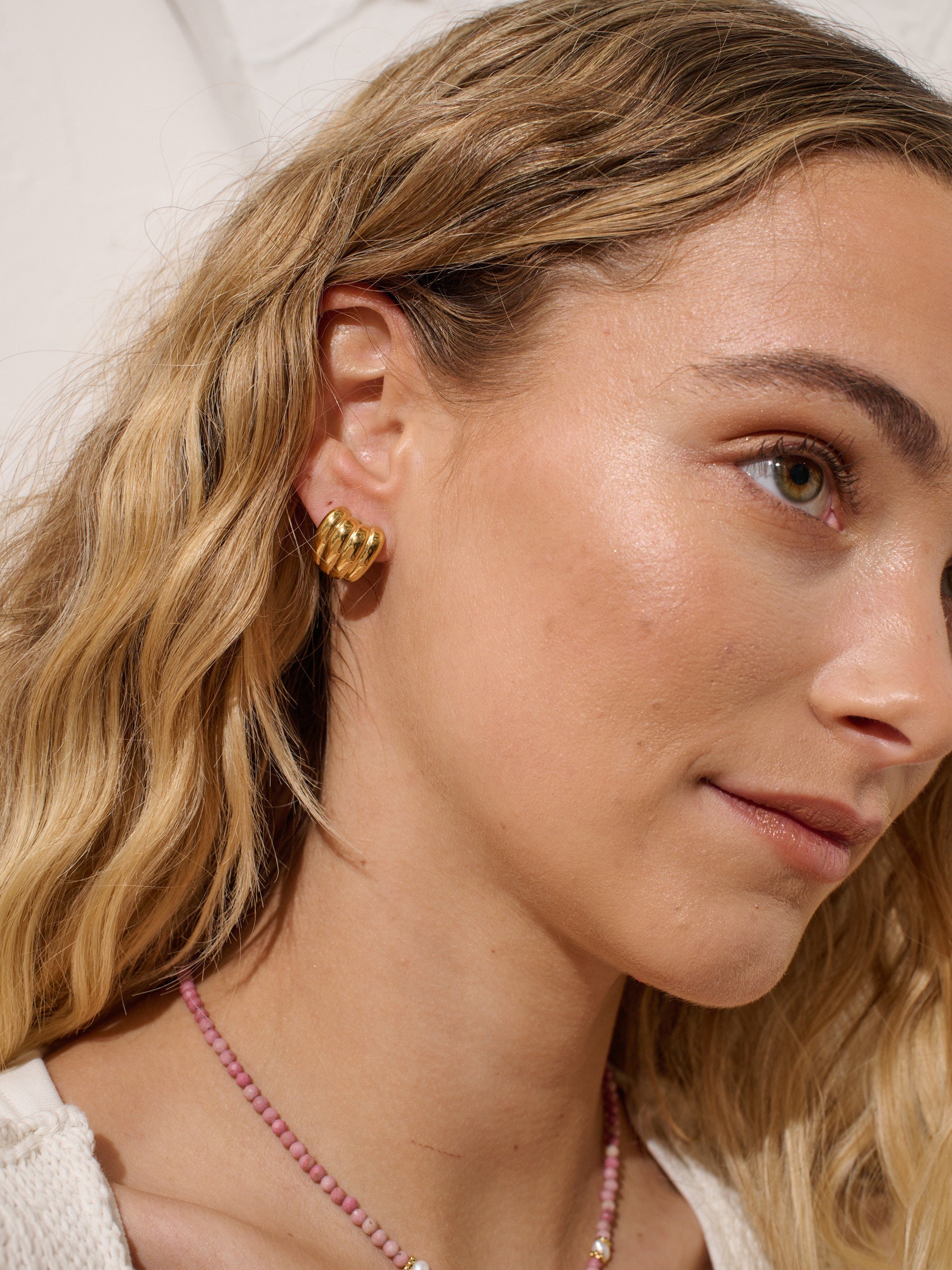 Mini Carmel Puff Earrings