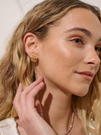 Mini Carmel Puff Earrings