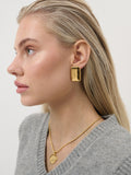 Square Bar Statement Earrings