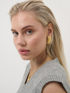 Square Bar Statement Earrings