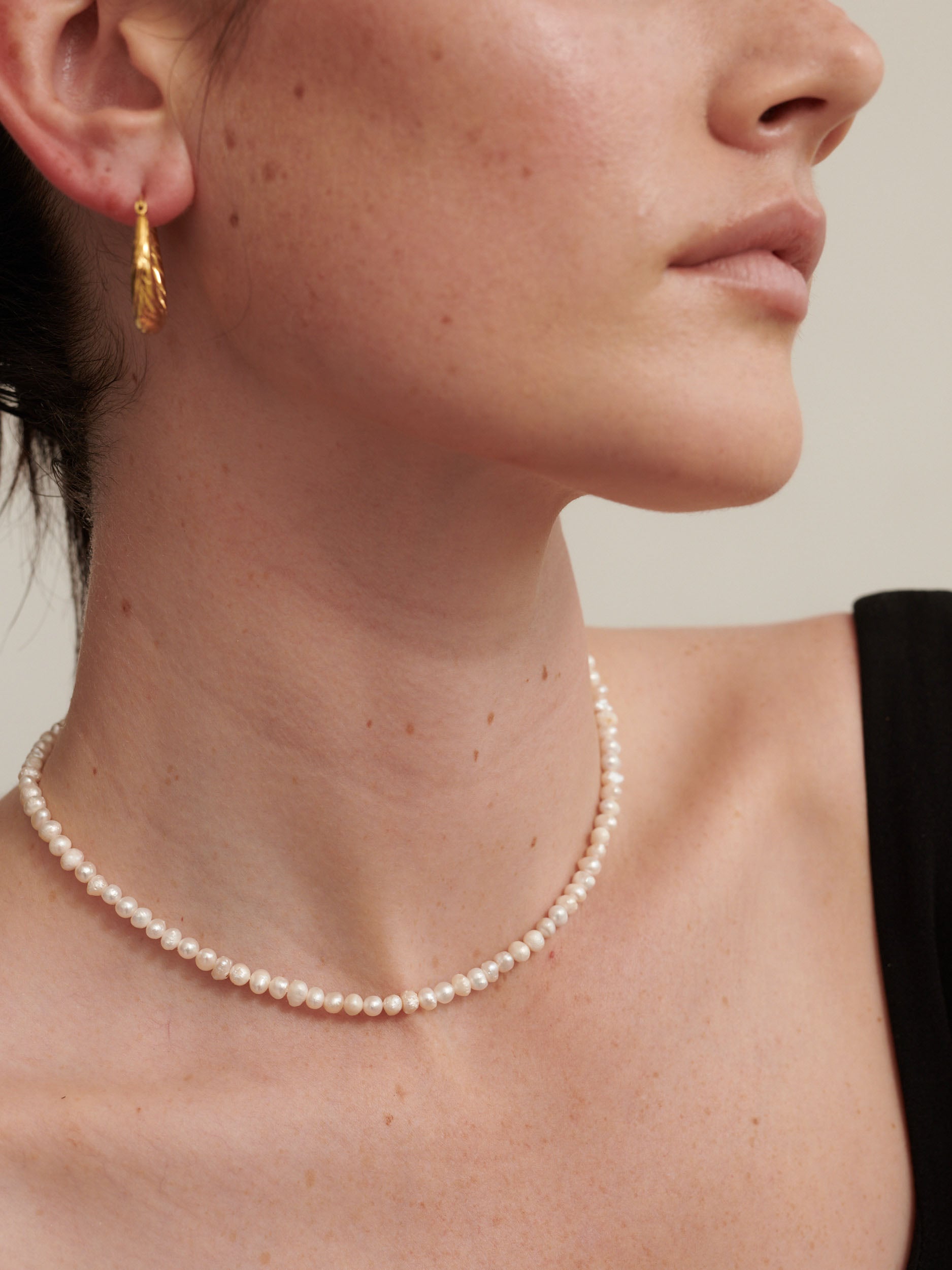 Kina Freshwater Pearl Choker - Gold Plated