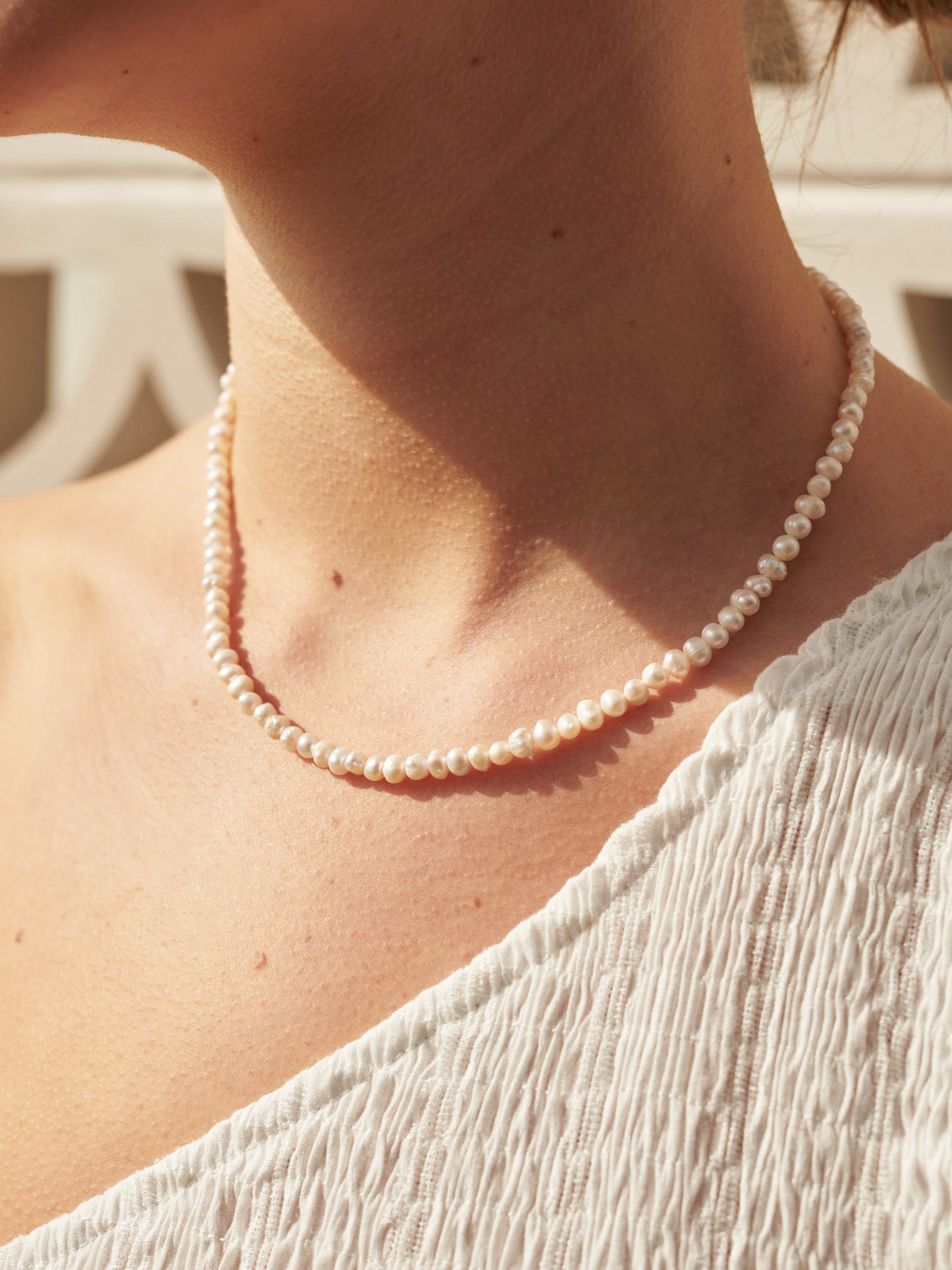 Kina Freshwater Pearl Choker - Gold Plated