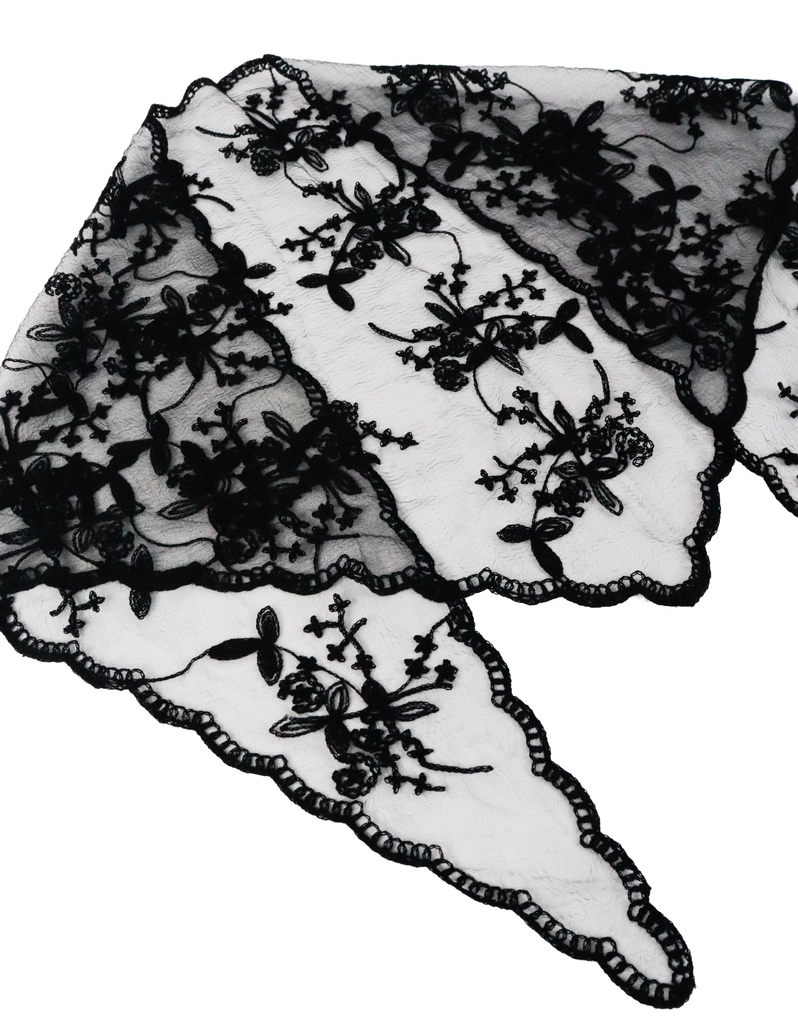 Città Lace Head Scarf - Black