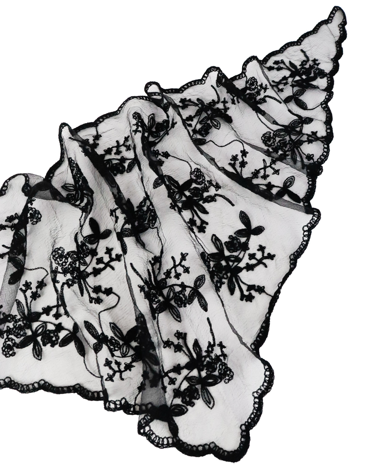 Città Lace Head Scarf - Black