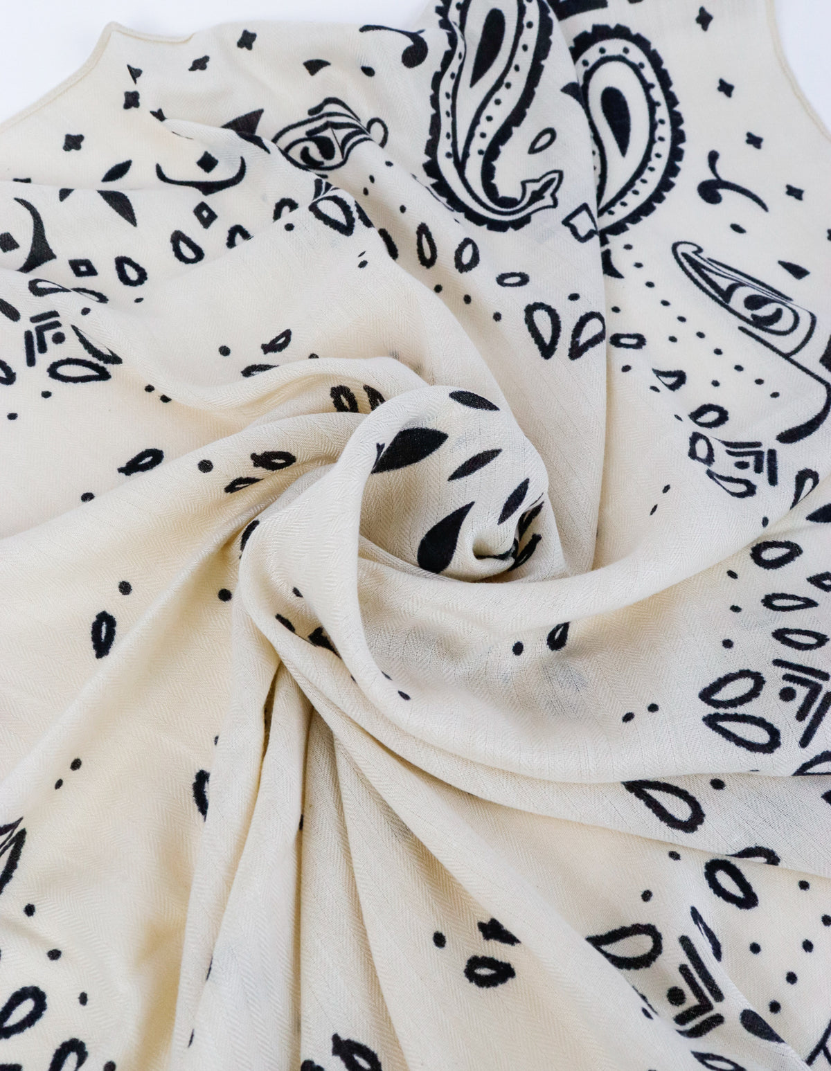 Solari Symmetric Head Scarf - Cream