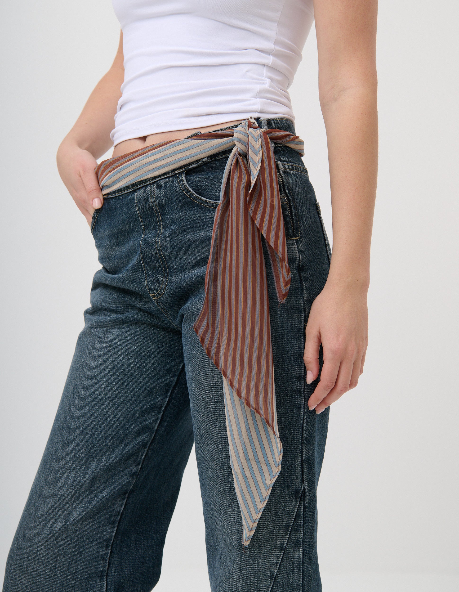 Lido Striped Neck Scarf