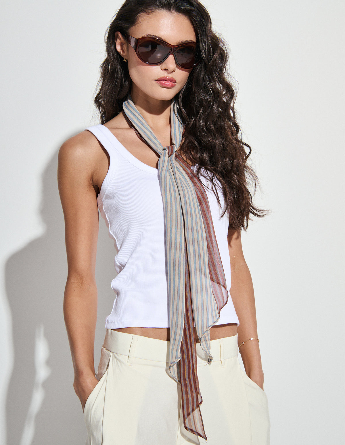 Lido Striped Neck Scarf