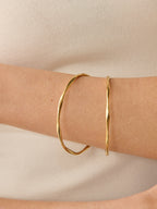 Anya Skinny Bangle - 18K Gold Plated