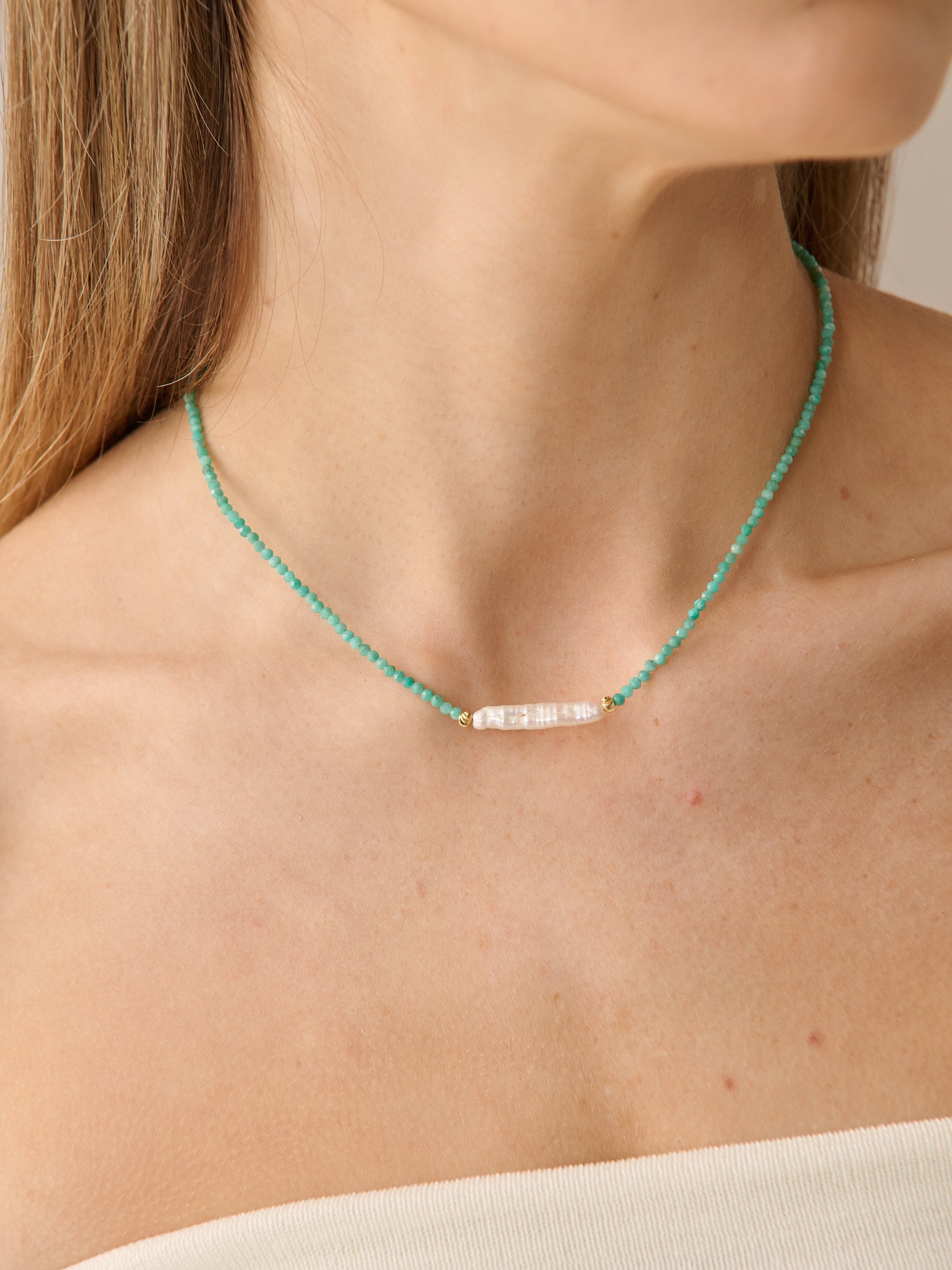 Sandara Pearl Beaded Necklace