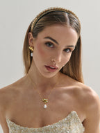 Liora Pearl Earrings - 18K Gold Plated