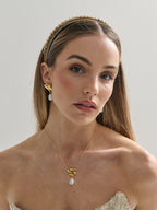 Liora Pearl Necklace - 18K Gold Plated
