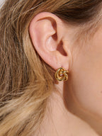 Petite Knotted Earrings - 18K Gold Plated