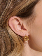 Petite Knotted Earrings - 18K Gold Plated