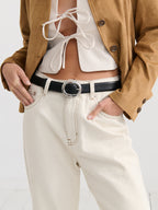 Molly Everyday Belt in Black/Silver