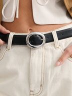 Molly Everyday Belt in Black/Silver