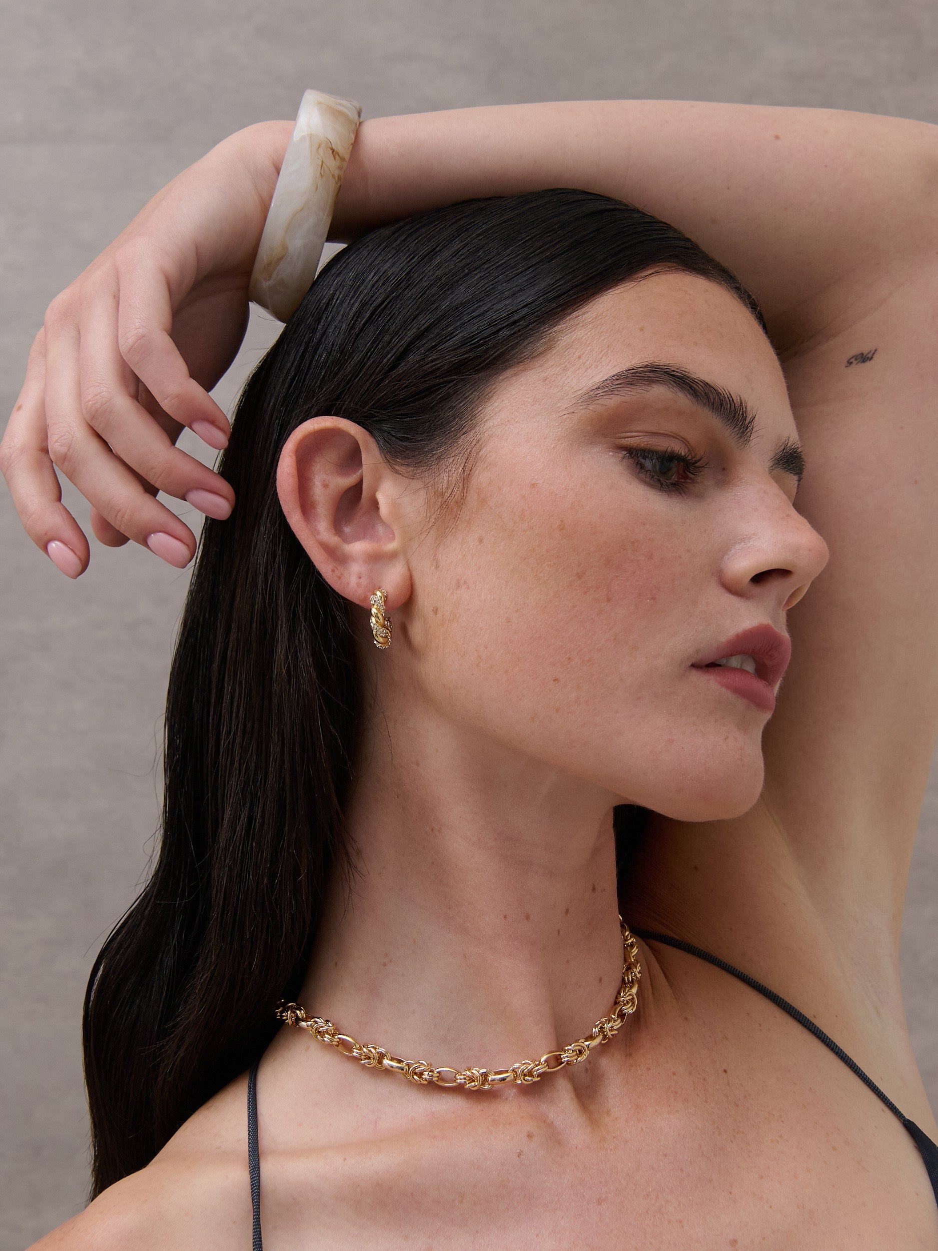Rope Chain Necklace - 18K Gold Plated