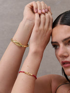 Harry Gold Bracelet - Red