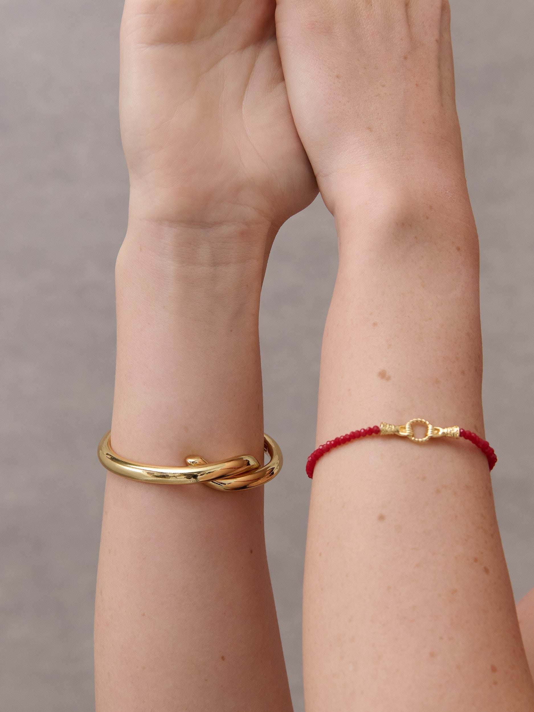 Harry Gold Bracelet - Red
