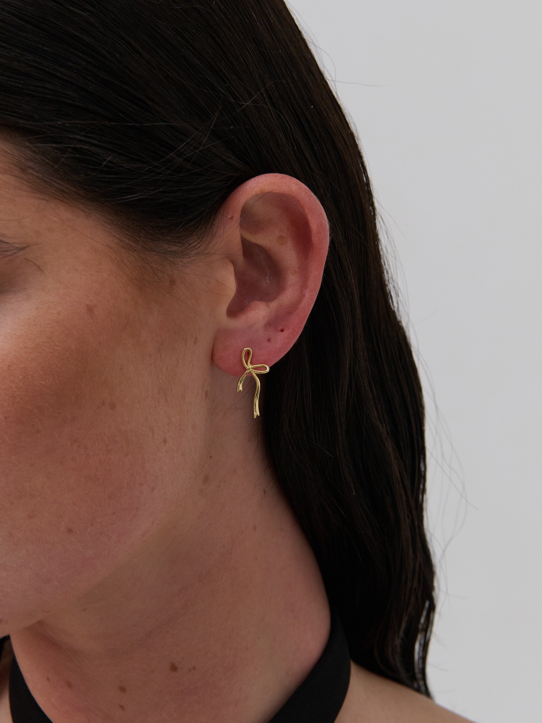 Maison Bow 18K Gold Plated Earrings
