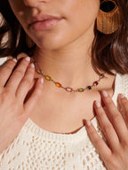 Sorrento Vivid Gem Necklace - 18K Gold Plated