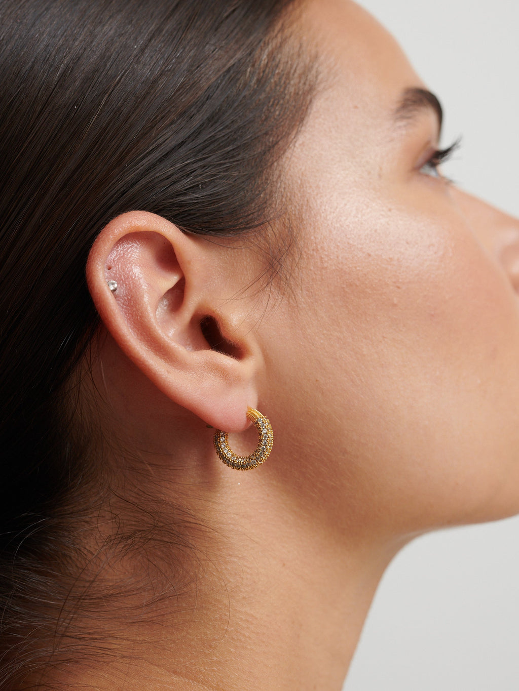 Aimee Embellished Earrings in 18K Gold Plated