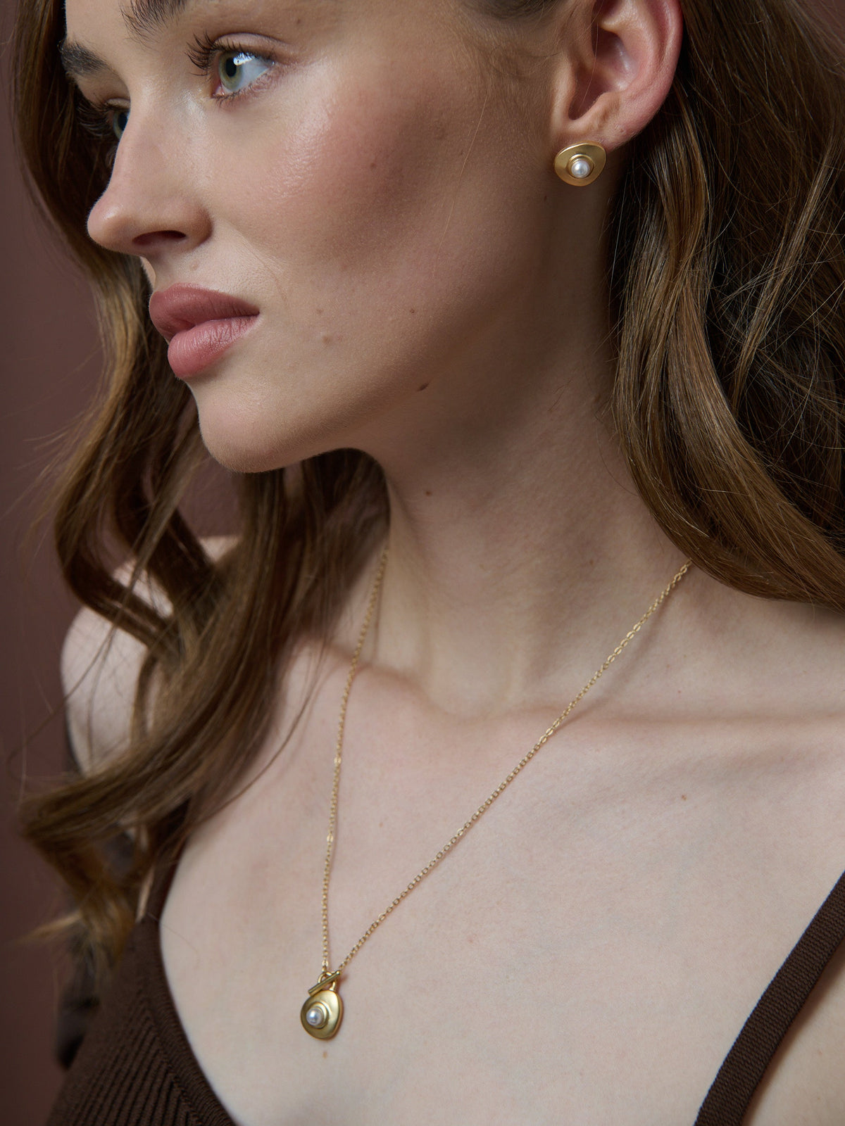 Victoria Matte Necklace - 18K Gold Plated