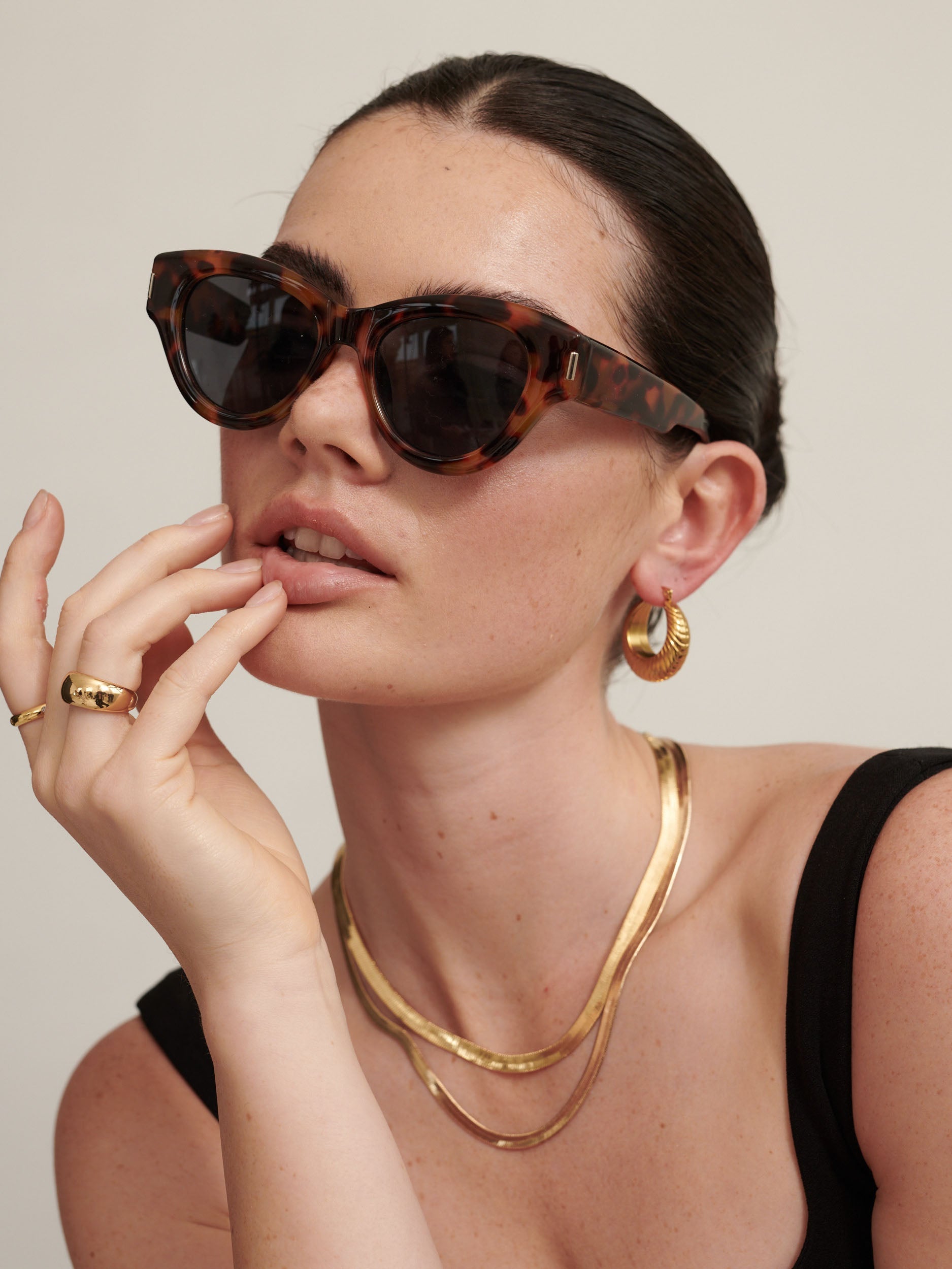 5mm Snake Necklace - 18K Gold Plated