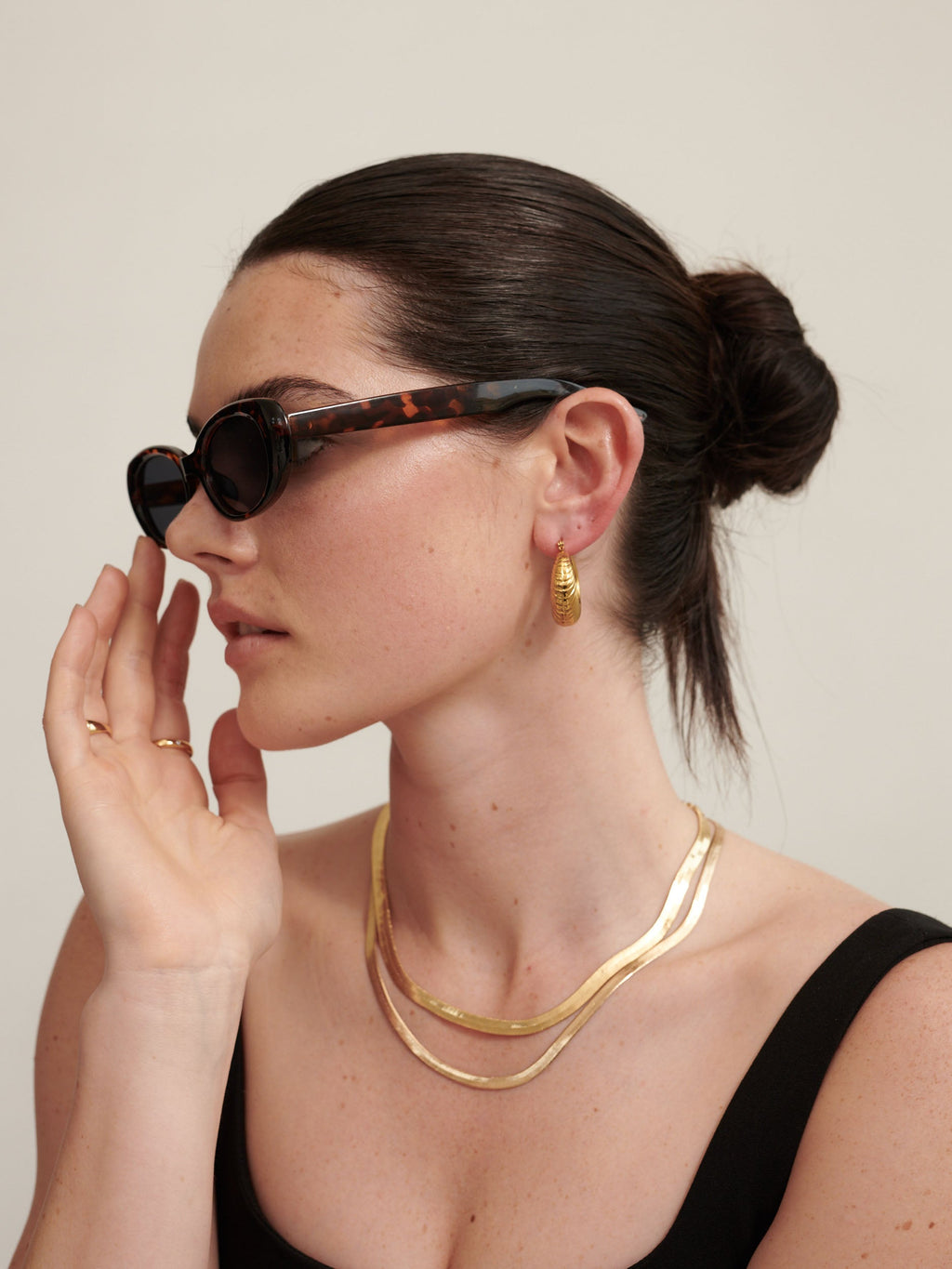 5mm Snake Necklace - 18K Gold Plated