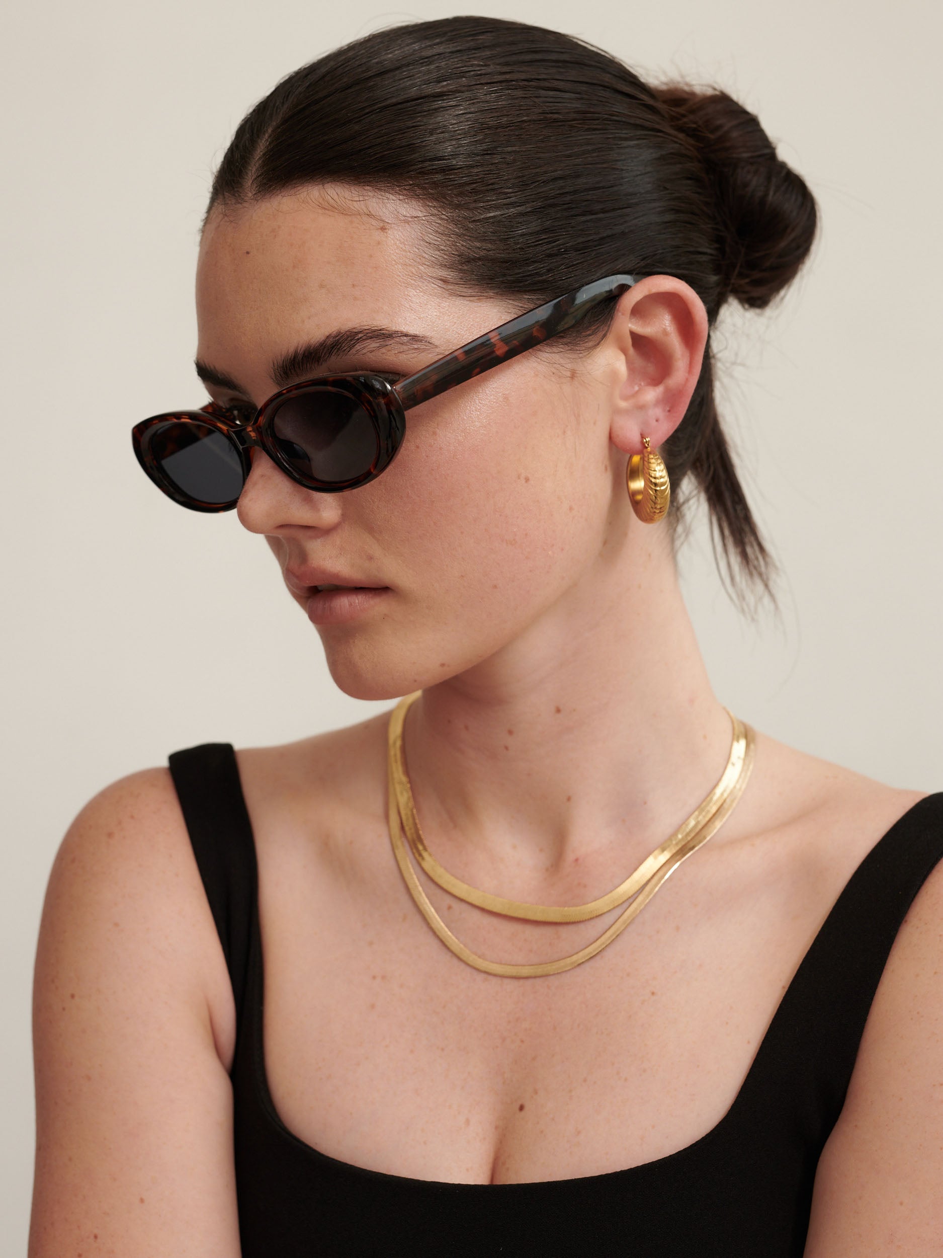 5mm Snake Necklace - 18K Gold Plated
