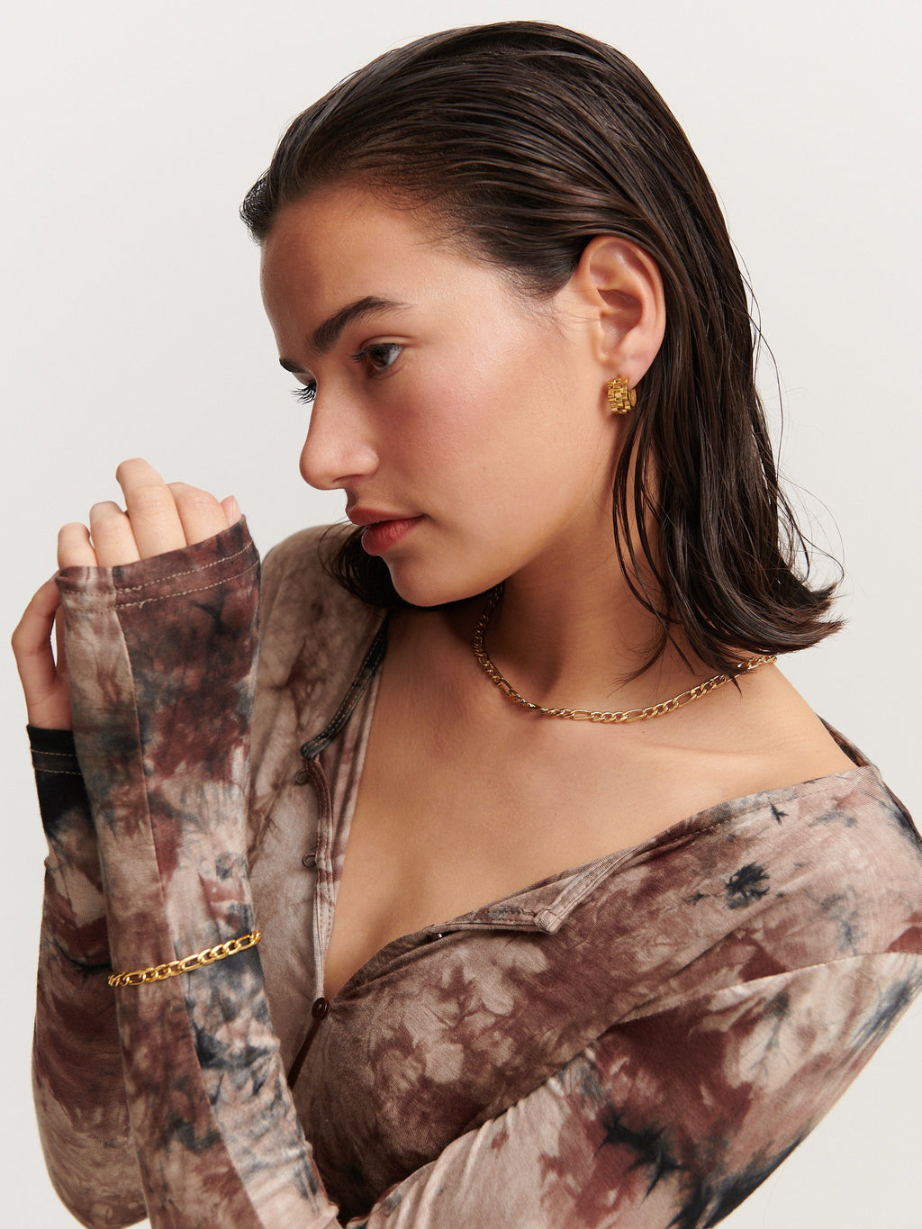 Ripple 18K Gold Plated Earrings