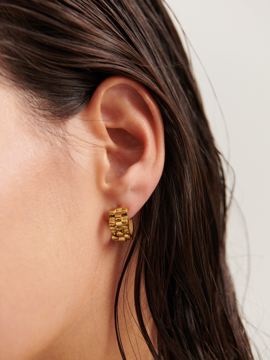 Ripple 18K Gold Plated Earrings