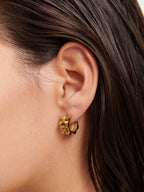 Ripple 18K Gold Plated Earrings