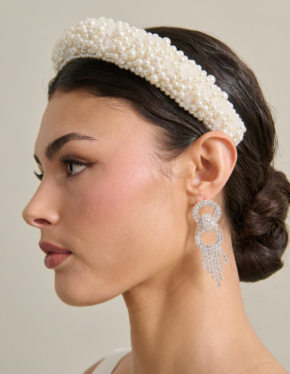 Jemma Statement Diamanté Earrings - Sterling Silver