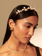 Tiana Pearl Leaf Statement Headband