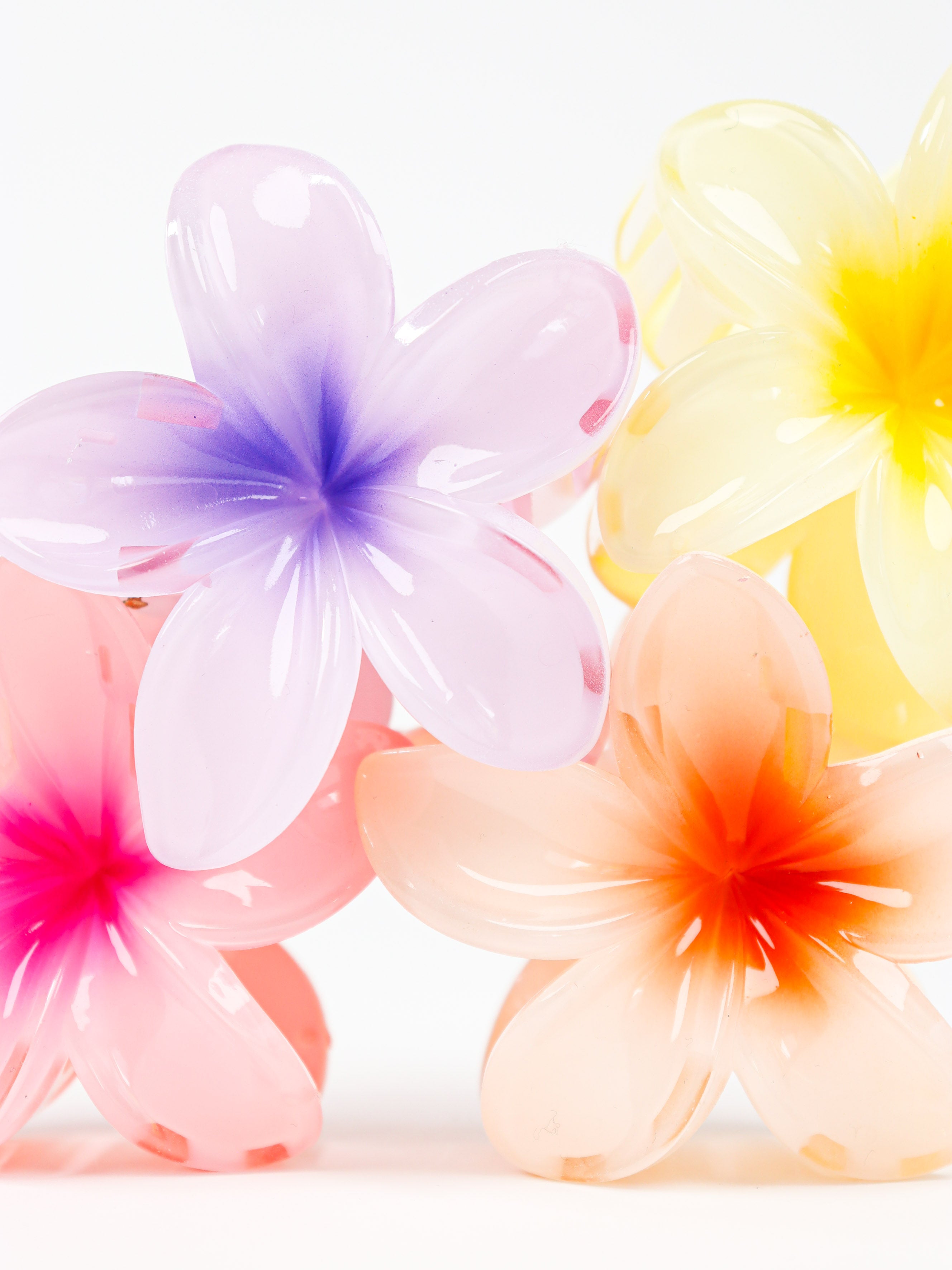 Aloha Flower Claw Clips