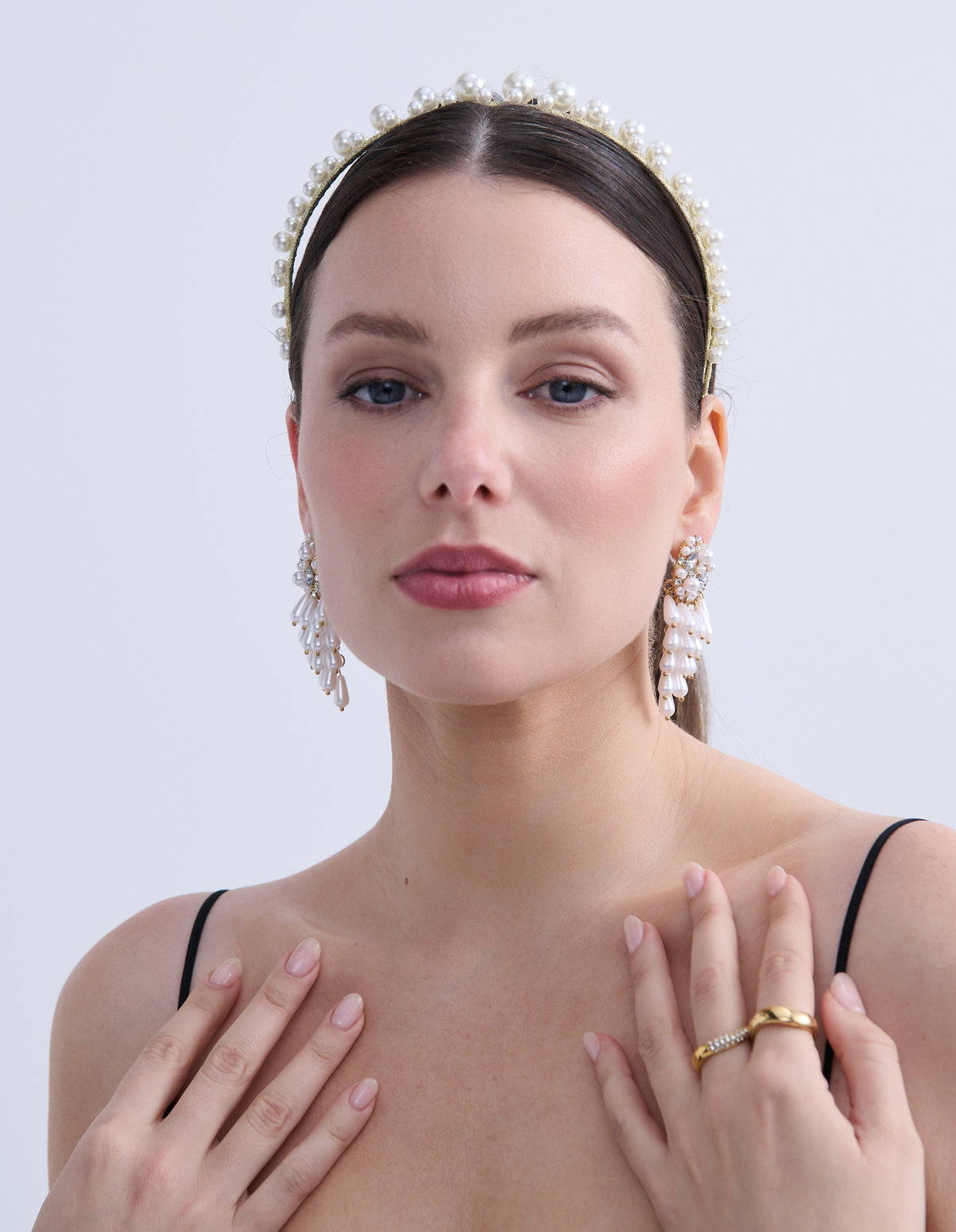 Opaline Pearl Statement Earrings
