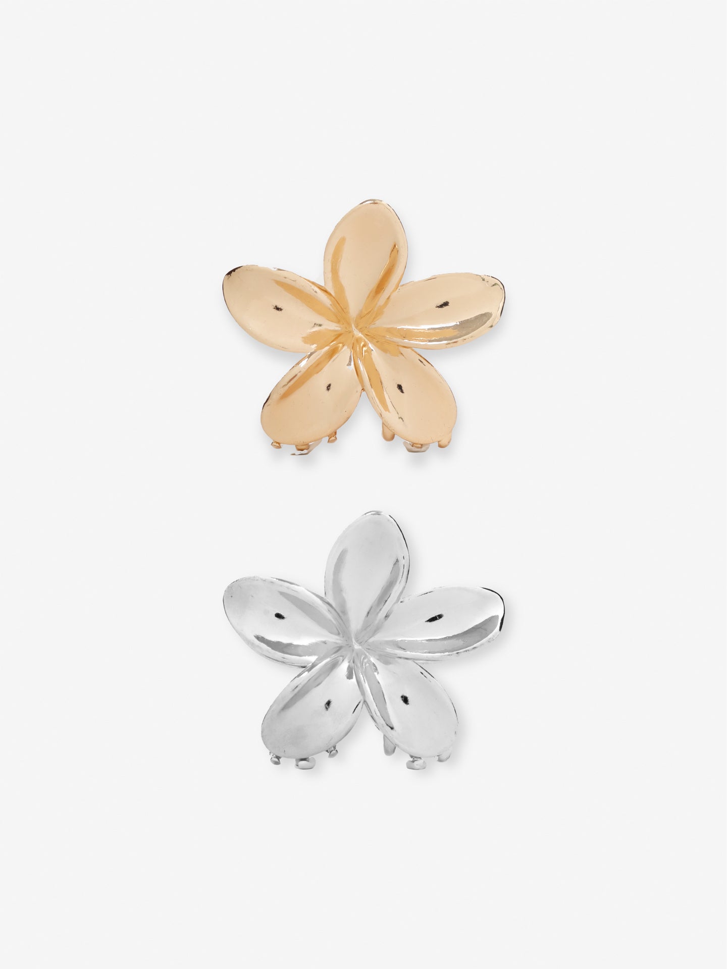 Hibiscus Metal Flower Claw Clip