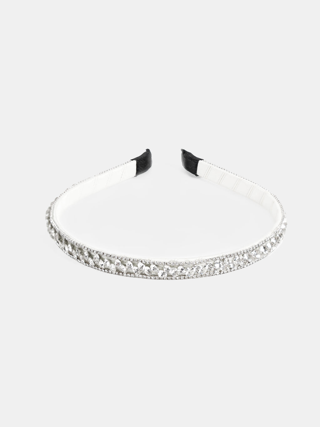 Olivia Silver Crystal Statement Headband