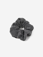 Rhinestone Statement Scrunchie in Silver