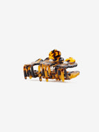 Hannah Flower Hair Claw Clip in Tort