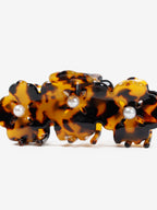 Hannah Flower Hair Claw Clip in Tort