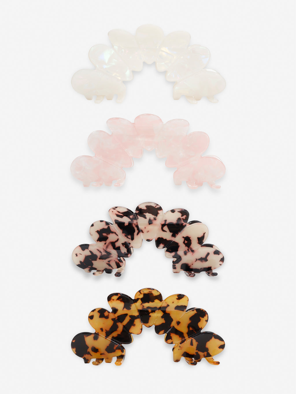Bubble Hair Claw Clips (4col)