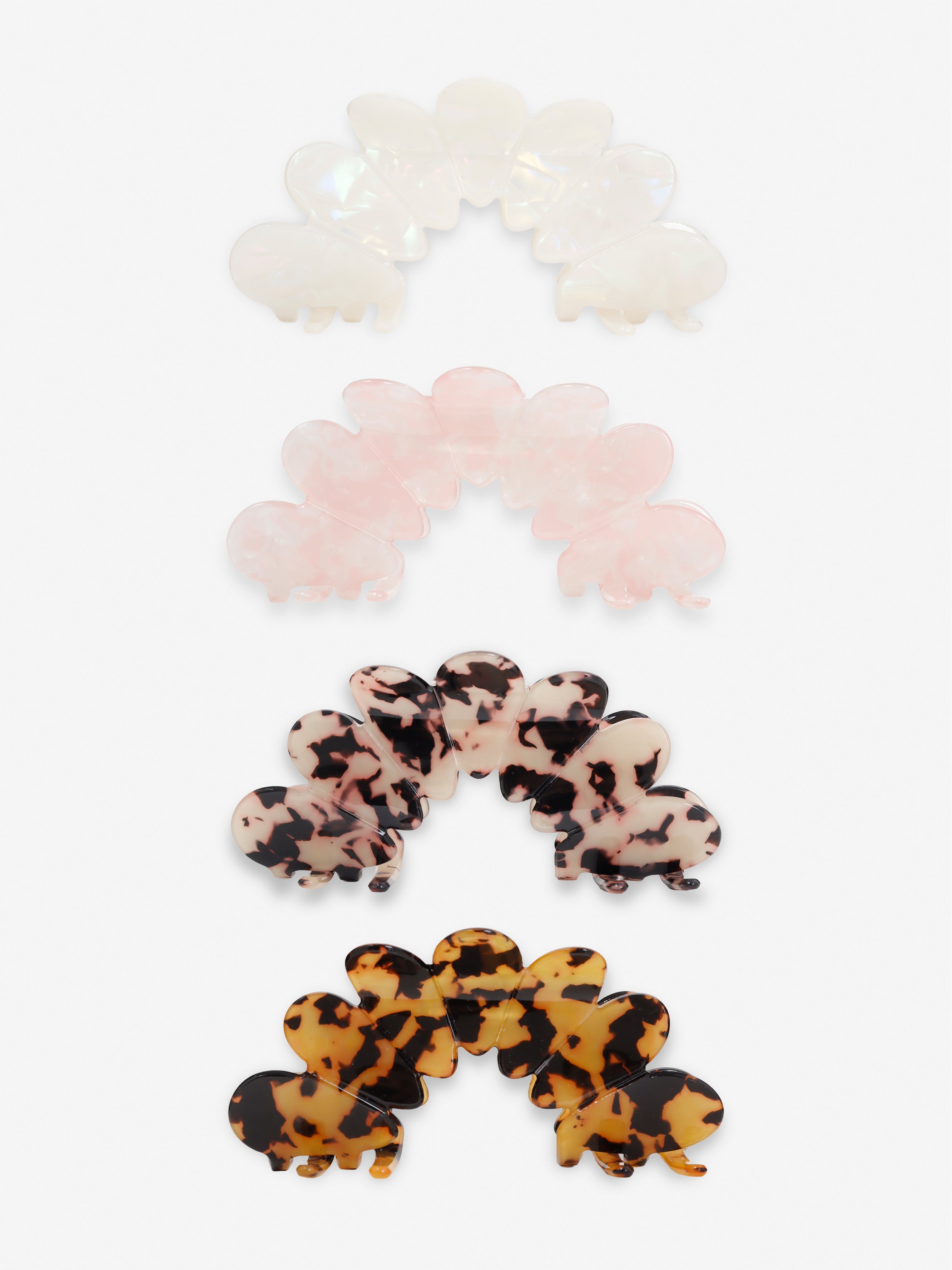 Bubble Hair Claw Clips (4col)
