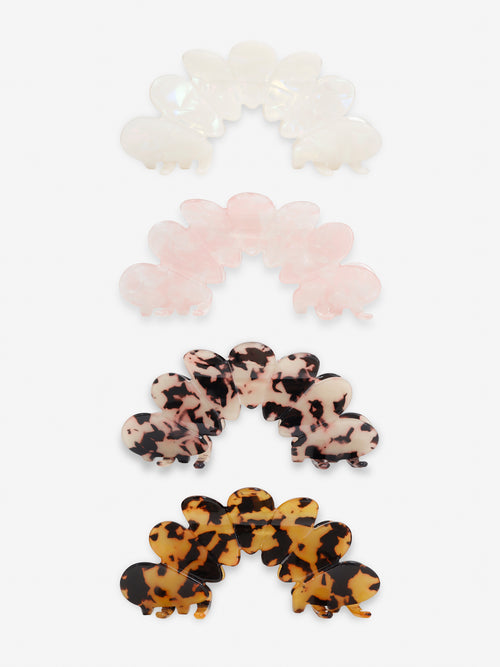 Bubble Hair Claw Clips - Light Tortoise