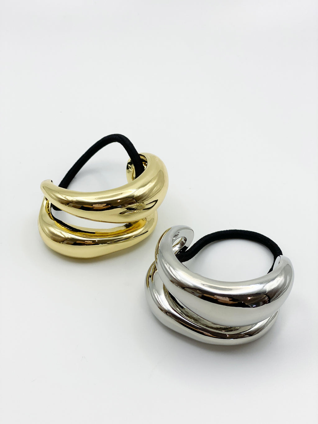 Double Pony Hair Cuff Tie