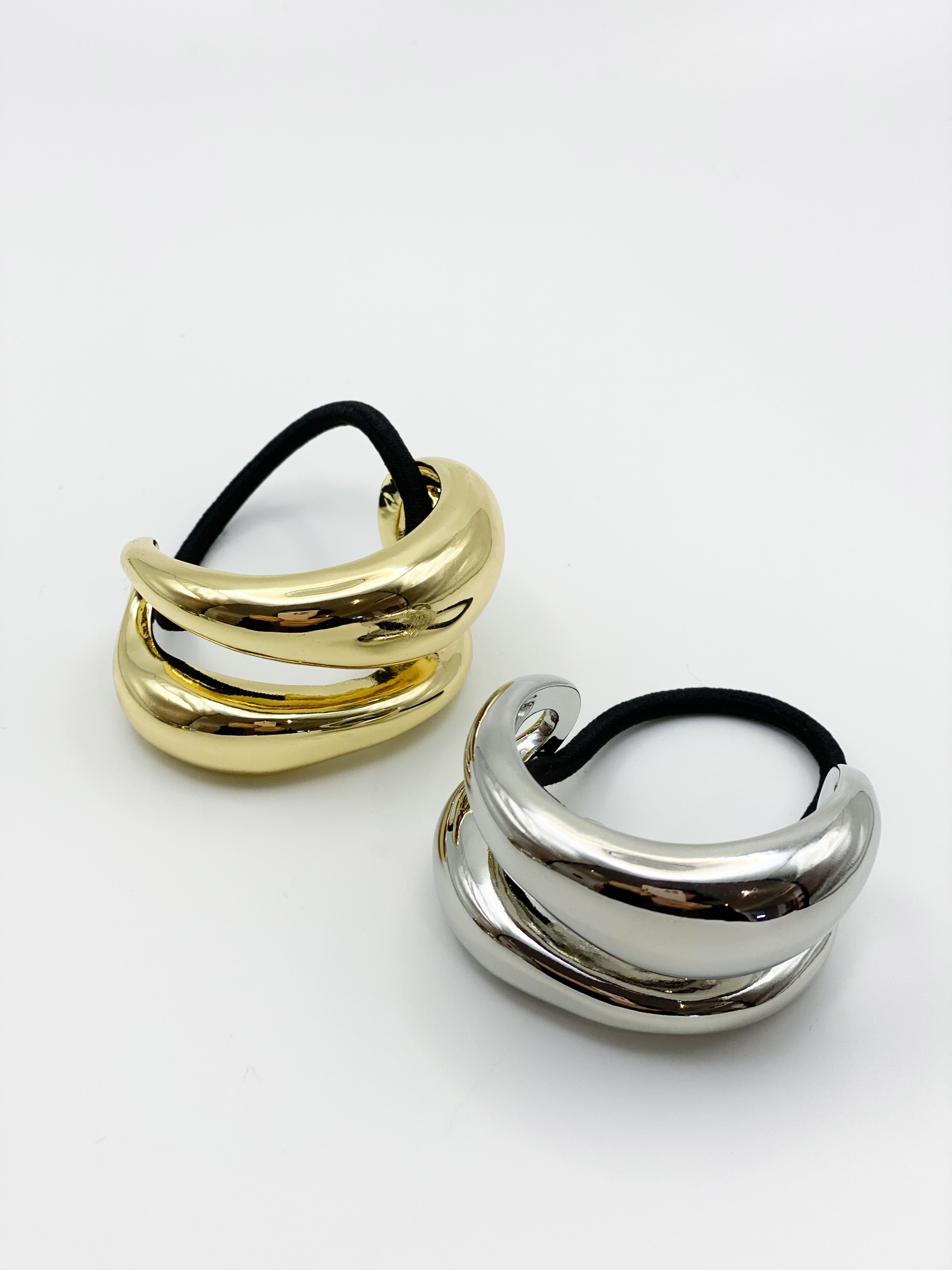 Double Pony Hair Cuff Tie