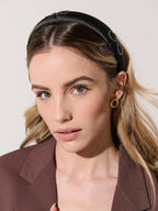 Black Diamante Bow Statement Headband
